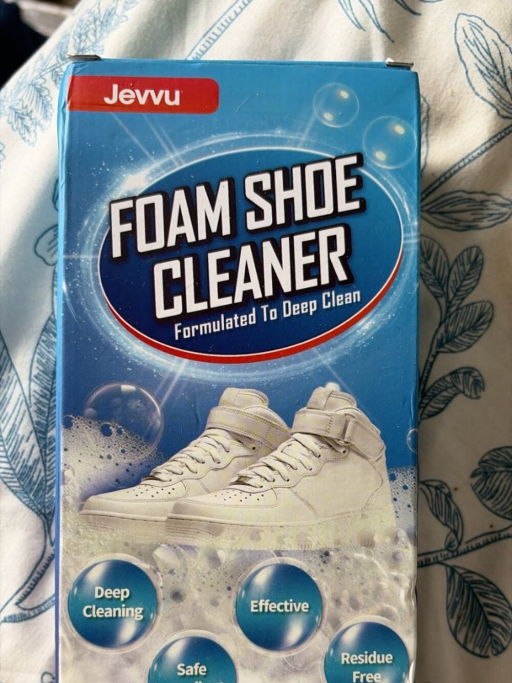 Jevvu Foam Shoe Cleaner 200ml Sneaker Cleaning Solution Deep Clean Safe Ingredie